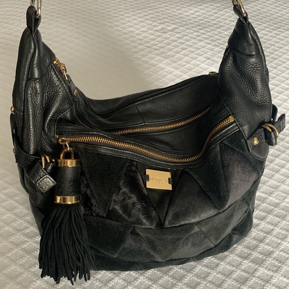 MODALU London Black Leather Hobo bag - Picture 2 of 2